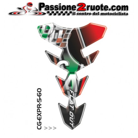 Paraserbatoio adesivo protezione serbatoio moto resinato para zip moto Print Ducati CGEXS60P tank pad