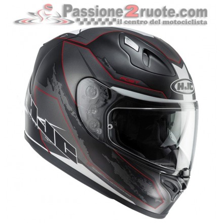 Casco integrale moto fibra Hjc Fg-st Besty nero opaco rosso black matt red MC1sf helmet casque
