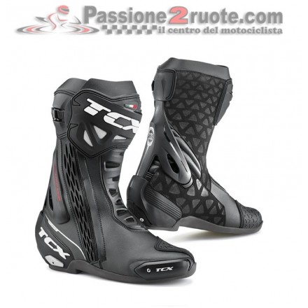 Stivale moto racing pista corsa Tcx Rt-race nero black boots