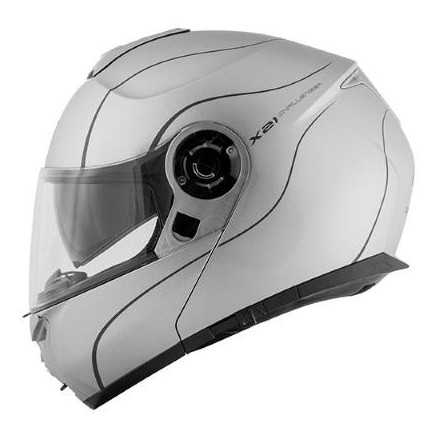 Casco modulare apribile moto Givi hx21 challenger Argento opaco antracite grey silver mat anthracite helmet