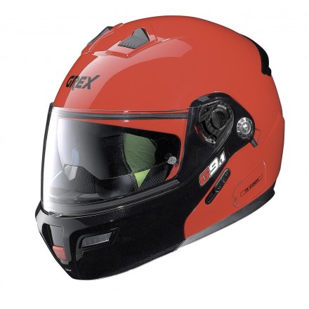 Casco modulare apribile moto Grex G9.1 Evolve Couple Corsa rosso Red flip up helmet casque
