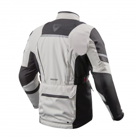 Giacca moto tourin adventure Revit Neptune 2 GoreTex Silver Black jacket