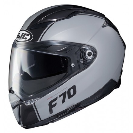 Casco Integrale moto Hjc F70 Mago nero grigio MC5SF black grey helmet casque