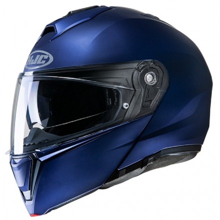Hjc I90 blu metallizzato opaco semi flat metallic blue Casco modulare apribile moto flip up helmet casque