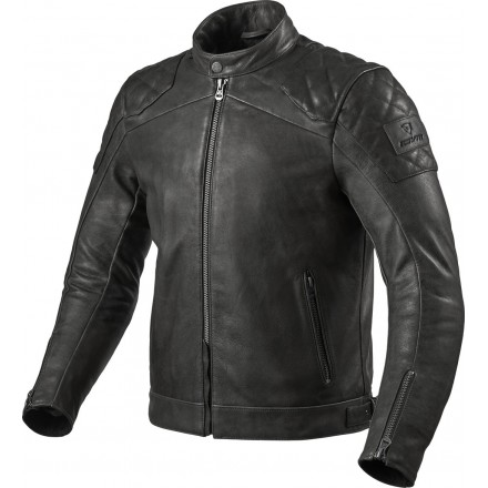 Giacca pelle moto Rev’it Cordite nero black leather jacket