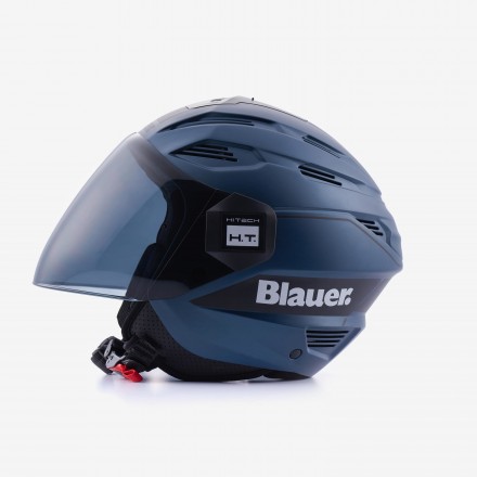 Casco Blauer Brat blu indigo nero black helmet casque