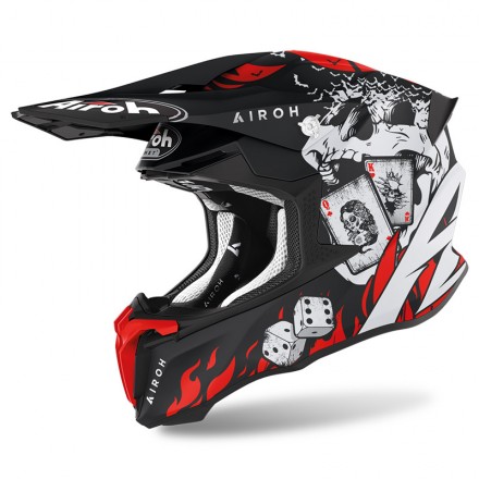 Casco cross Airoh Twist 2.0 Hell Matt helmet casque moto