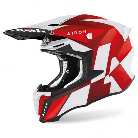 Casco cross Airoh Twist 2.0 Lift red matt helmet casque moto