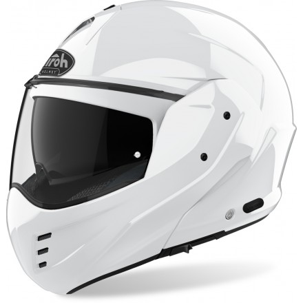 Casco moto Airoh Mathisse SS2021 bianco white flip-up reverse helmet casque