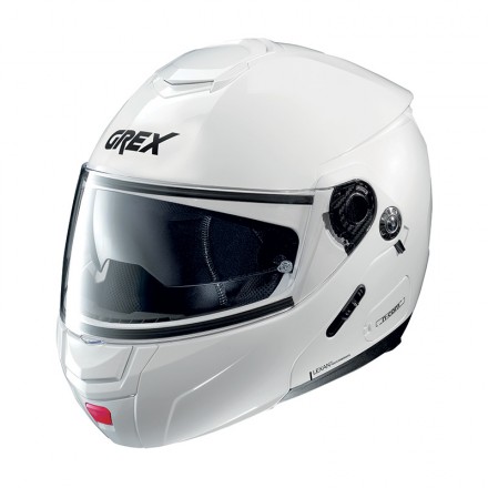 Casco modulare Grex G9.2 Offset bianco metal white apribile moto flip up helmet casque