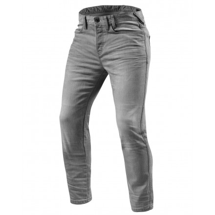 Jeans pantalone moto Rev'it Piston grigio light grey  trouser pant
