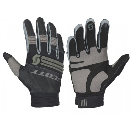 Guanti moto cross Scott X-Plore black grey enduro motard off road gloves gants