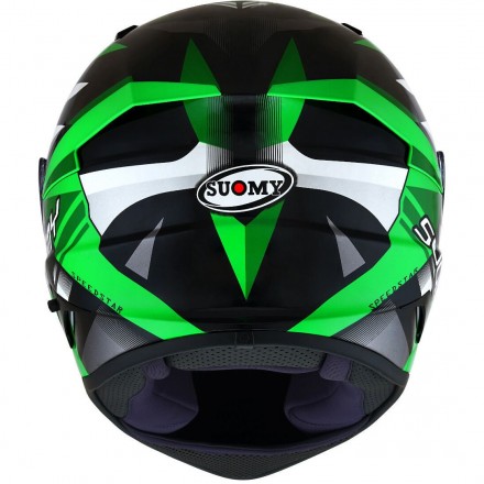 Casco integrale moto fibra Suomy Speedstar Rapido verde green helmet casque