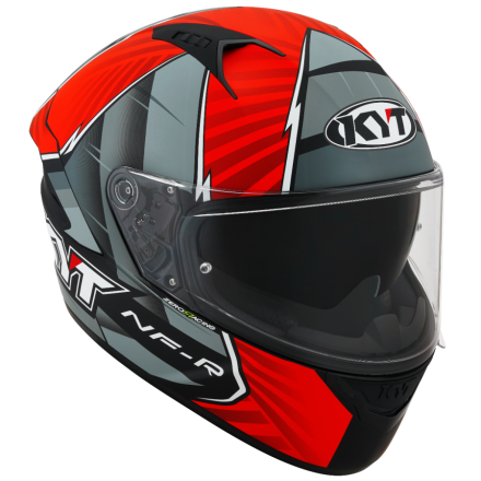 Casco integrale moto KYT NF-R XAVI FORES 2021 REP MAT BLACK RED helmet casque