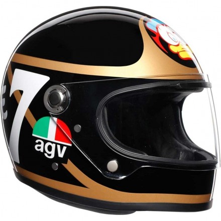 Casco Agv X3000 Barry Sheene limited edition cafe racer fiber Helmet casque