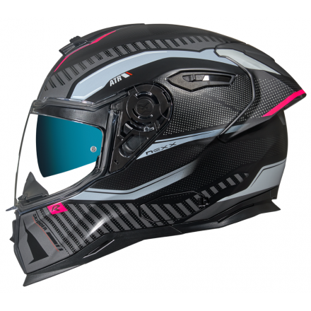 Casco integrale donna moto NEXX SX.100R Skidder nero rosa black pink helmet casque