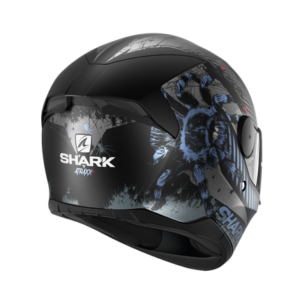 Casco integrale moto Shark D-Skwal 2 ATRAXX Mat Black blu Anthracite helmet casque