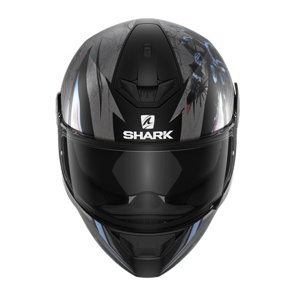Casco integrale moto Shark D-Skwal 2 ATRAXX Mat Black blu Anthracite helmet casque