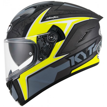 Casco integrale moto KYT NF-R Mindset giallo yellow Helmet casque