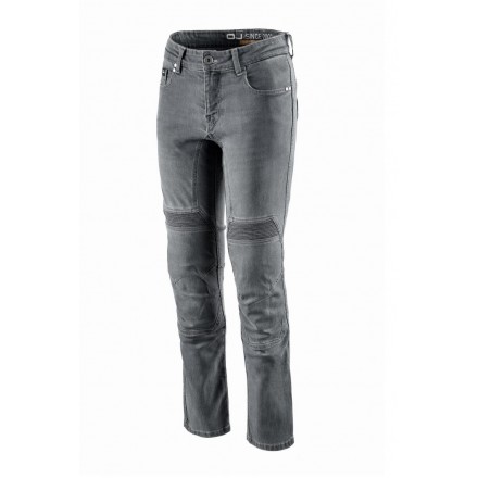 Jeans pantalone donna moto Oj Steel lady black trouser pants