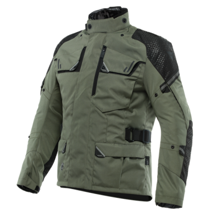 Giacca Dainese Ladkh 3L D-dry verde militare Army green black triplo strato touring adventure jacket