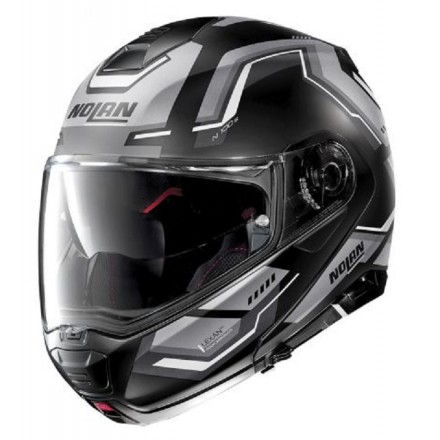 Casco Nolan N100-5 Upwind nero grigio black grey 57 modulare apribile moto flip up helmet casque