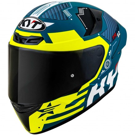 Casco integrale KYT TT Course Fuselage Matt Yellow helmet casque