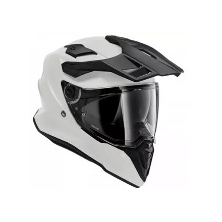 Casco BMW GS PURE bianco white integrale moto on off adventure helmet casque