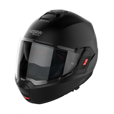 CASCO moto Nolan N120-1 CLASSIC NERO OPACO FLAT BLACK 10 modulare REVERSIBILE moto flip back helmet casque