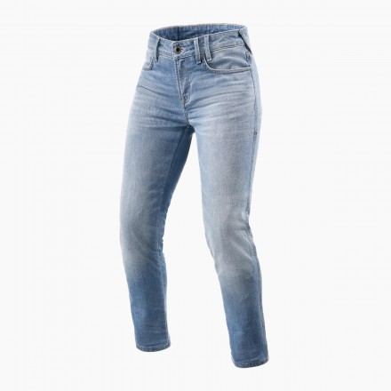 Pantaloni Jeans donna moto Rev'it SHELBY 2 SK light blu L30 lady woman trouser pant