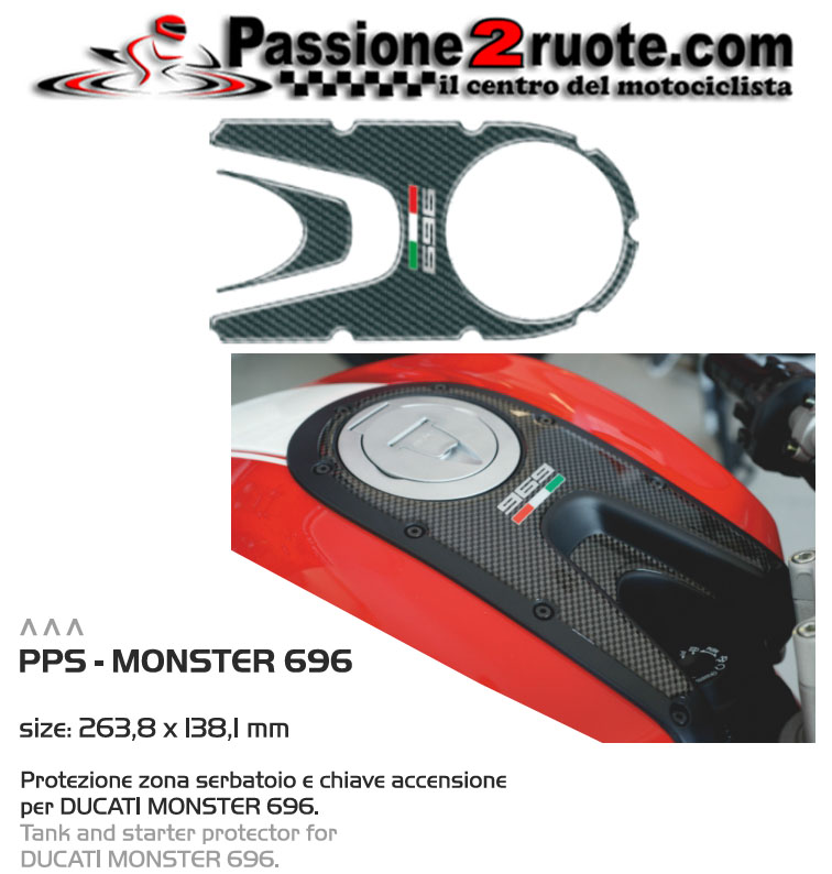 Proteggi serbatoio chiave accensione Print Ducati Monster 696