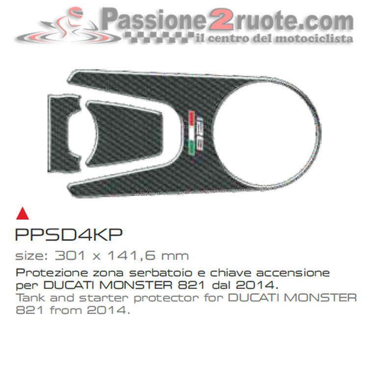 Proteggi serbatoio chiave accensione Print Ducati Monster 821
