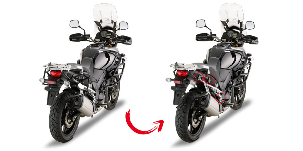 Telaietti laterali Givi PLR3105 Suzuki DL 1000 V-Strom 2014-2019 SIDE FRAME