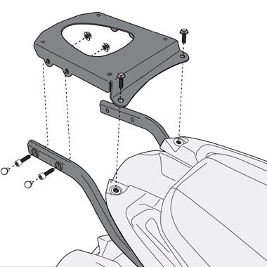 Attacco posteriore Givi SR6404 Triumph Tiger Sport 1050 13-14