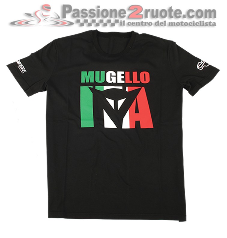 T-Shirt maglia moto Dainese Mugello D1 Nero black