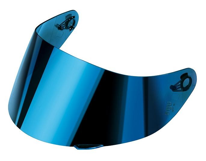 Visiera specchio blu casco Agv K1 K3 sv K5 s GT4 iridium shield visor