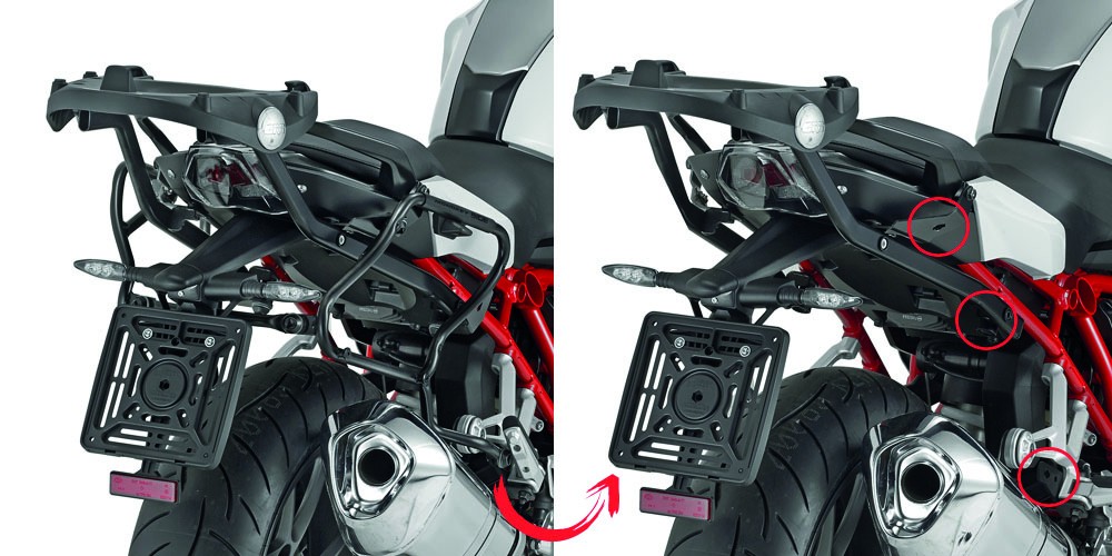 Telai laterali Givi PLXR5117 Bmw R1200 R (2015)