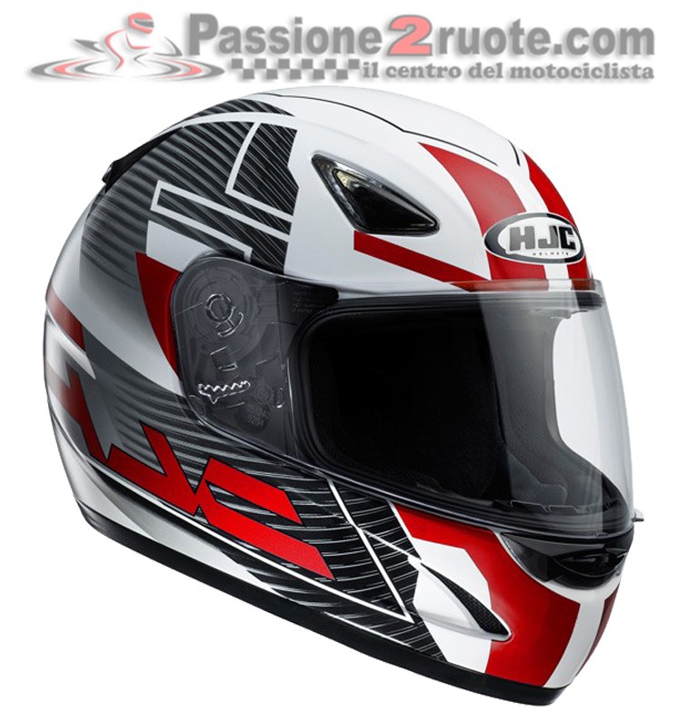 Casco integrale moto Hjc Cs-14 Suna Mc1 nero rosso black red helmet casque