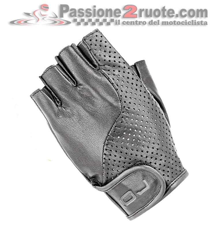 Guanti pelle mezze dita Oj Fresh in pelle ovina e regolazione a strap sul polso gloves