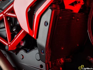 Fianchetti Radiatore Serbatoio Carbonio Ducati Hypermotard 821 - Hyperstrada 821 Lightech CARD2081M