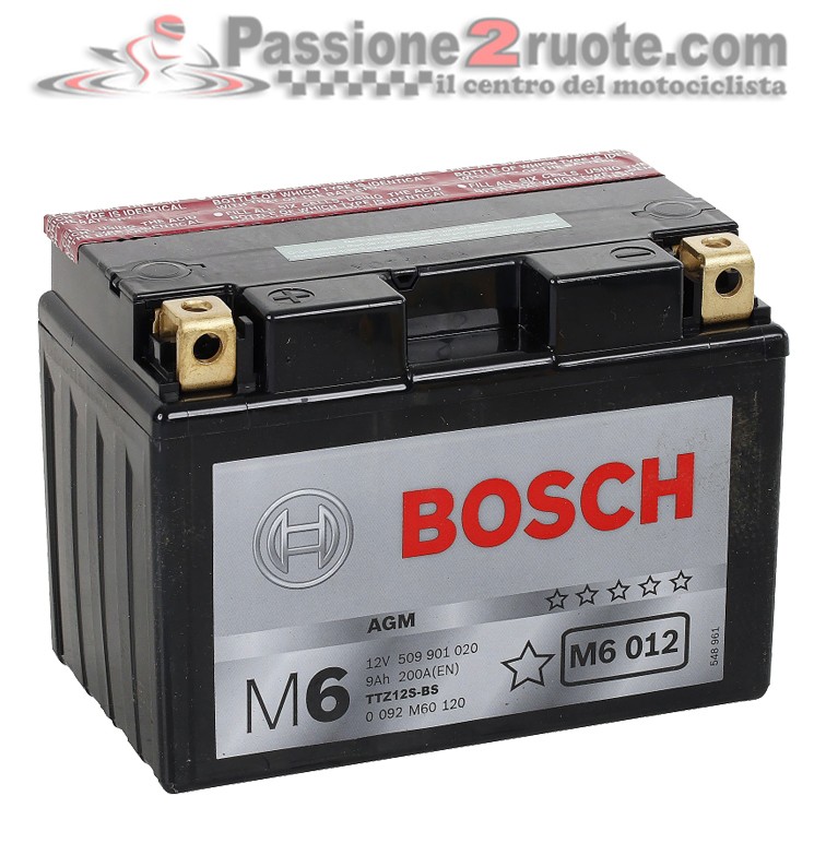 Batteria 12V 9Ah 200A(EN) Bosch M6 012
