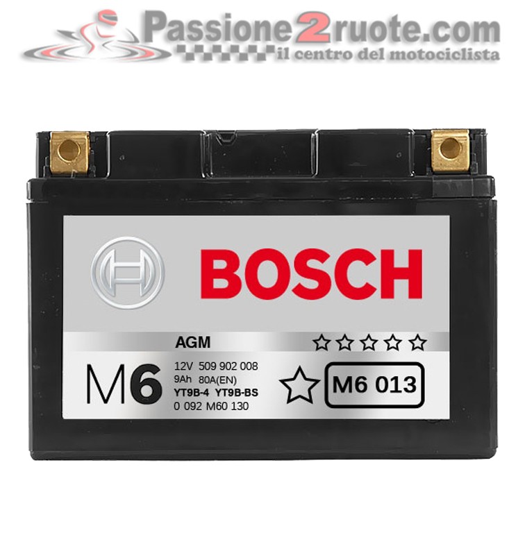 Batteria 12V 9Ah 80A(EN) Bosch M6 013