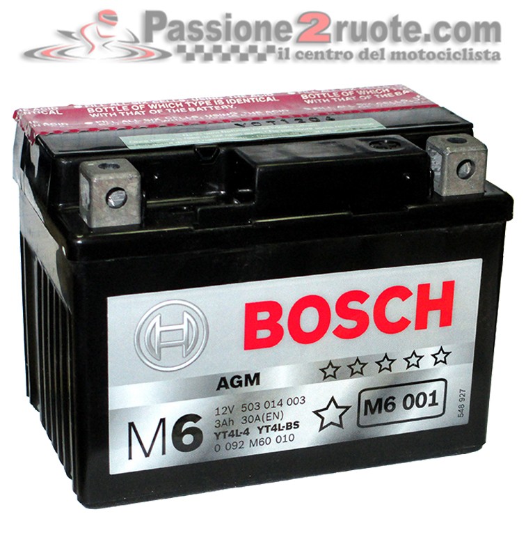 Batteria YT4L-4 YT4L-BS Bosch M6 001 KTM
