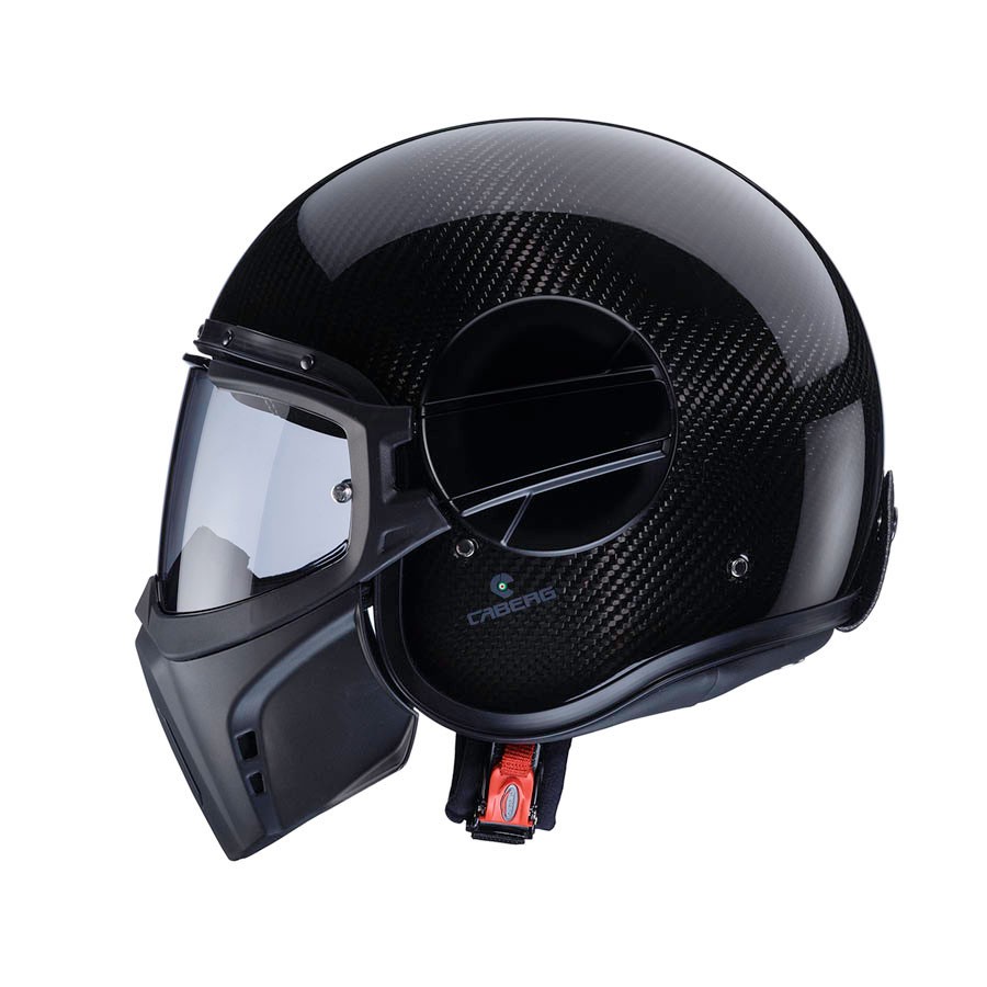 Casco jet integrale carbonio vintage cafe racer naked custom scrambler Caberg Ghost Carbon helmet casque