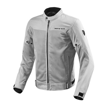 Giacca moto estiva traforata revit Rev'it Eclipse grigio chiaro silver mesh perforated summer jacket