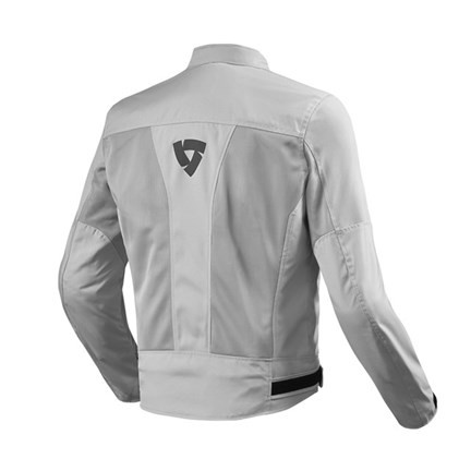 Giacca moto estiva traforata revit Rev'it Eclipse grigio chiaro silver mesh perforated summer jacket