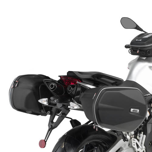 Telai Porta valigie morbide laterali Aprilia Dorsoduro 750 Givi TE6700 holder for side bags