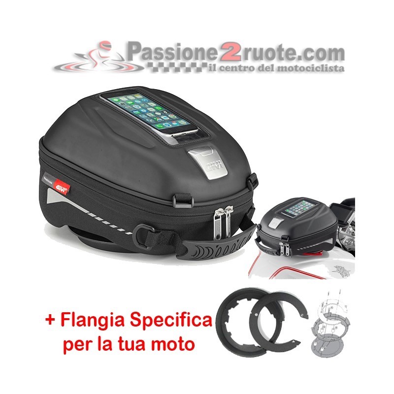 Borsa serbatoio tank bag Mv Agusta F4 750 Givi St611 e flangia Bf05