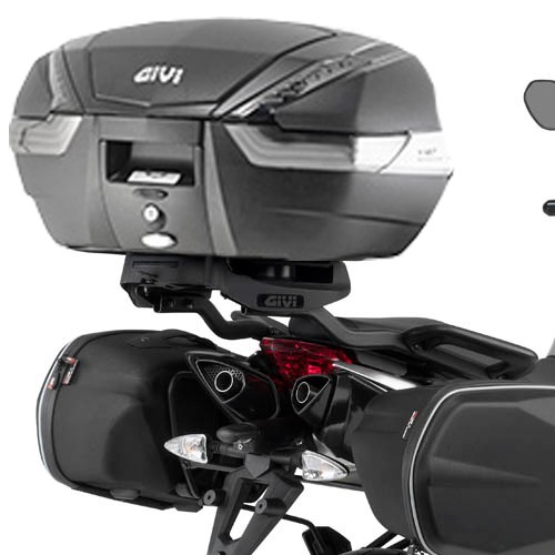 Attacco staffa posteriore Aprilia Shiver 750 2010-16 6702fz e piastra monokey M5 top case GIVI KAPPA
