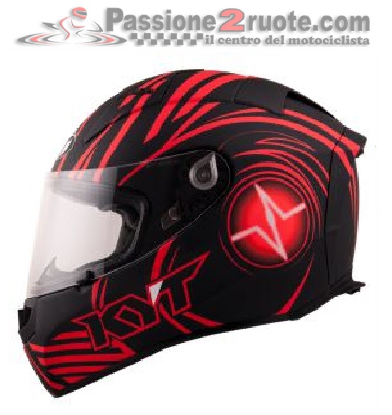 Casco Kyt Thunderflash spark red